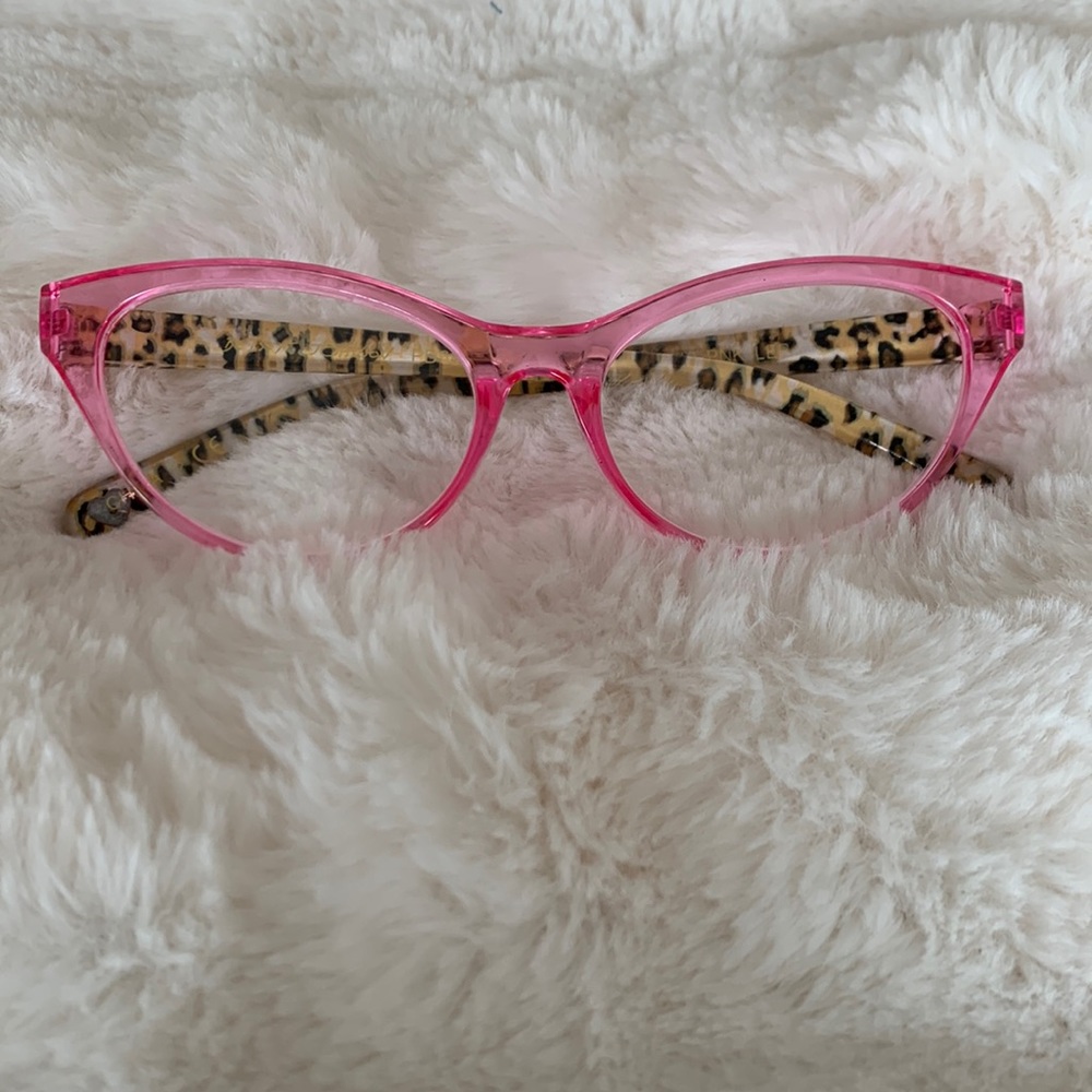 Betsey Johnson Pink Croc Readers